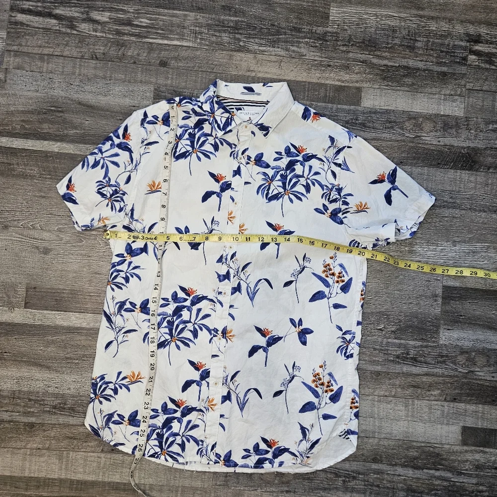 💛💙Denim & Flower‎ Ricky Singh Shirt Size M 100% Cotton 💙🤎